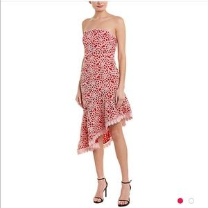 Talulah red and pink lace cocktail dress